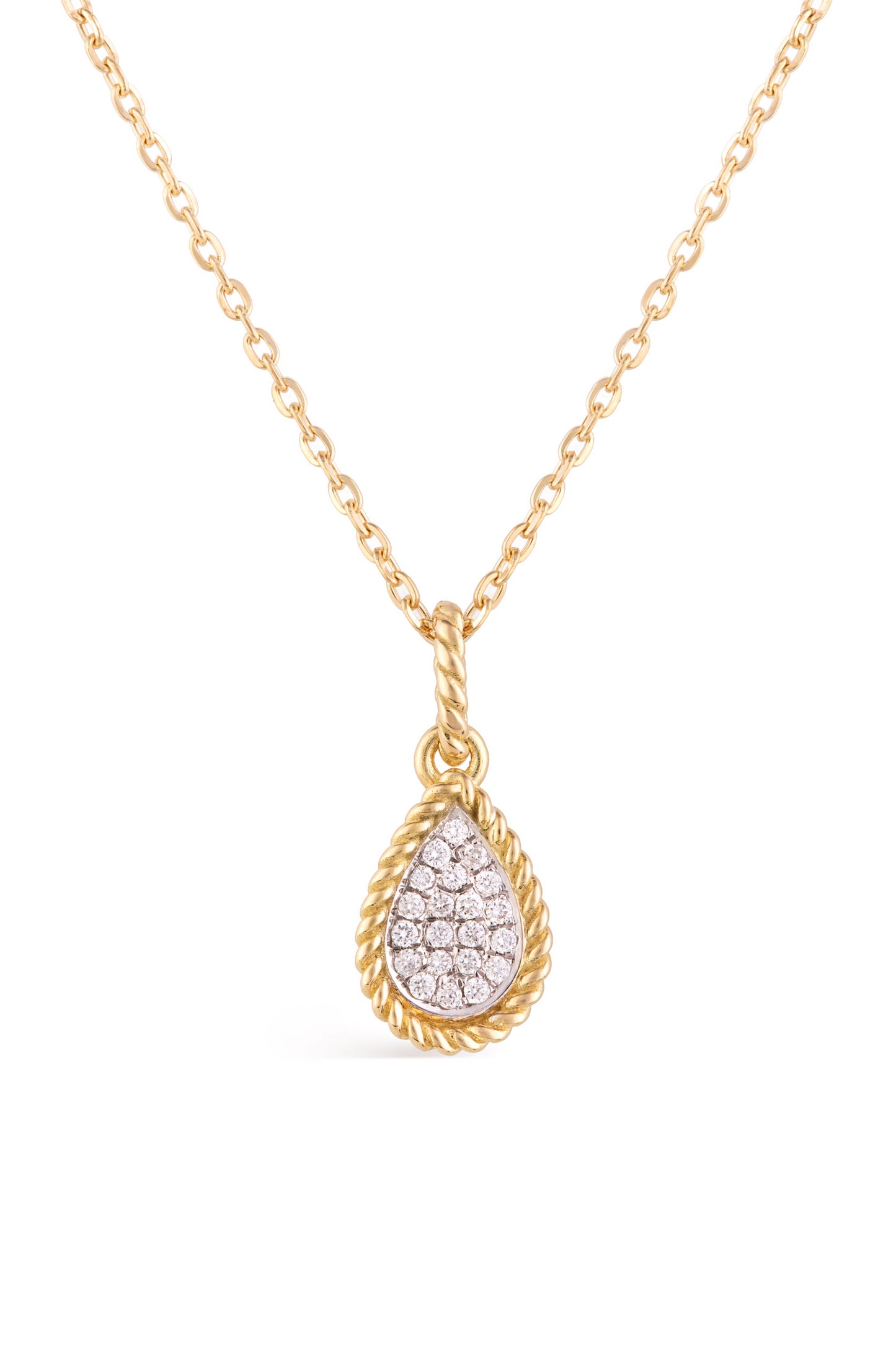 VINTAGE TORSADE PEAR SHAPE PENDANT