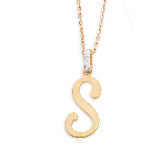 initial charm necklace