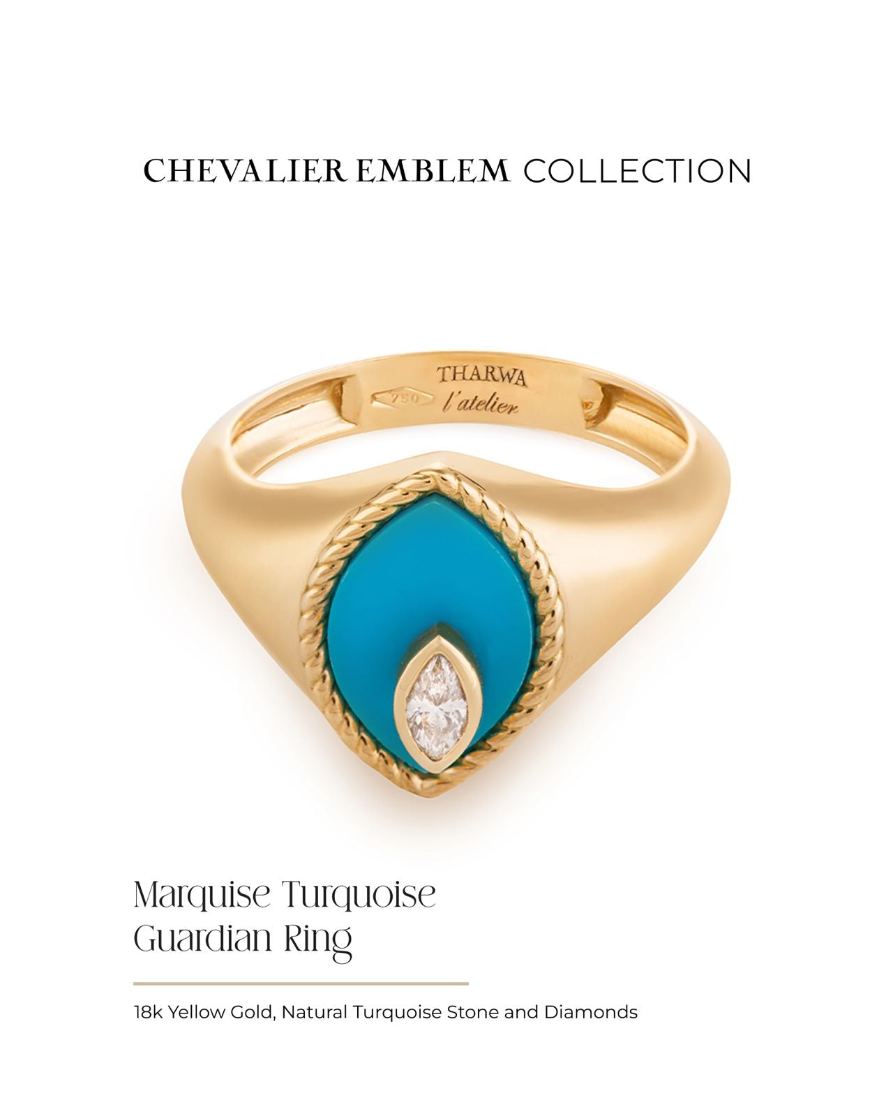 Marquise Turquoise Guardian Ring