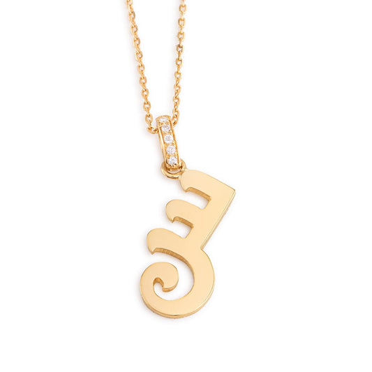initial charm necklace