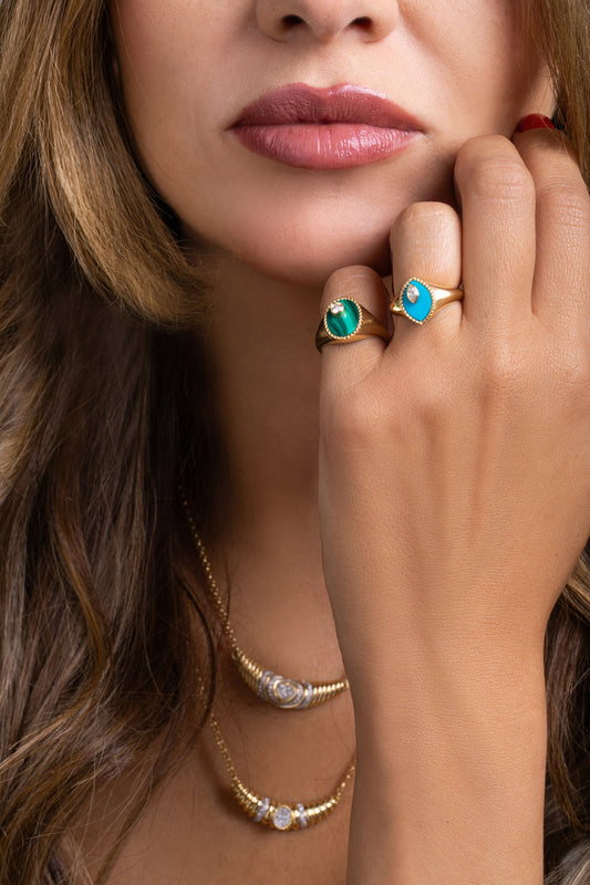 Marquise Turquoise Guardian Ring