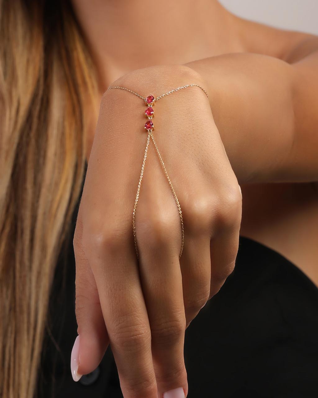 Blush Pear Hand Chain