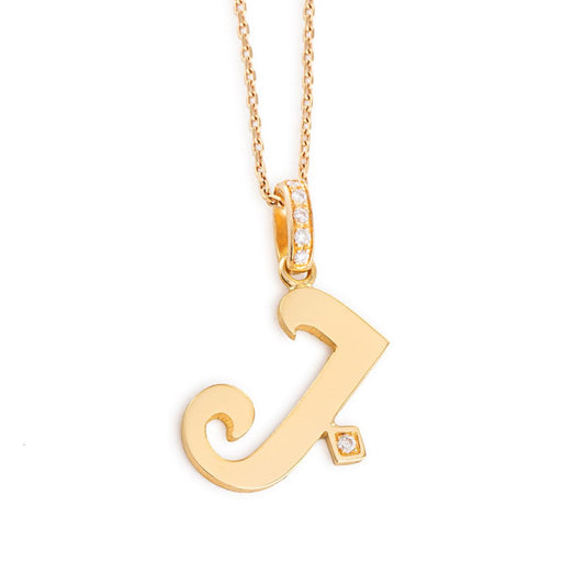 initial charm necklace
